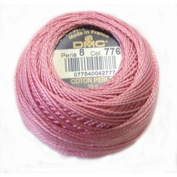 Нитки DMC Perle Cotton Size 8 Рожевий середній (776)