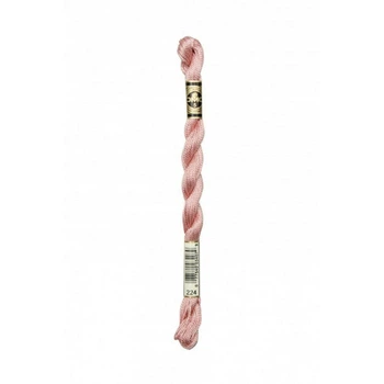 Нитки DMC Perle Cotton Size 5 Рожевий дуже світлий (224)