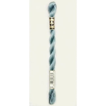 Нитки DMC Perle Cotton Size 5 Сіро-зелений середній темний (926)