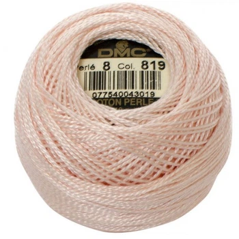 Нитки DMC Perle Cotton Size 8 Рожевий дитячий світлий (819)