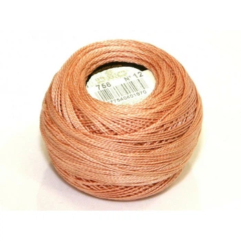 Нитки DMC Perle Cotton Size 12 Дуже світлий теракотовий (116 12 758)