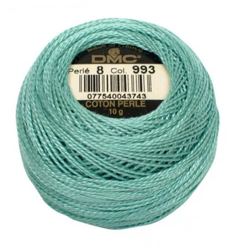 Нитки DMC Perle Cotton Size 8 Аквамариновий світлий (993)