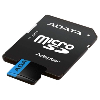 Карта пам'яті A-DATA microSDHC Premier 16GB Class 10 UHS-I (U1) V10 A1 W-25MB/s R-100MB/s +SD-адаптер (AUSDH16GUICL10A1-RA1)