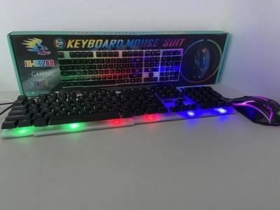 Клавиатура проводная KT-288 + Мышка Игровая стильная