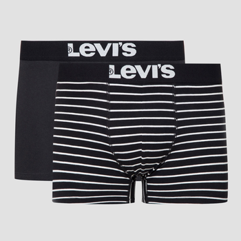 Набір трусів шорти чоловічий Levi's 905011001-884 S 2 шт Jet Black (8718824823942)