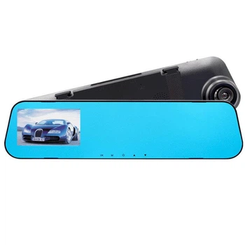 Автомобильный видеорегистратор зеркало с двумя камерами DVR CT607 (1225)