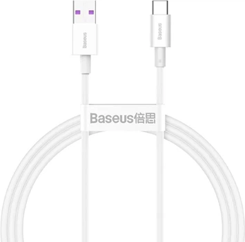 Kabel Baseus Superior Series Fast Charging Data Cable USB to Type-C 66 W 2 m White (CATYS-A02)