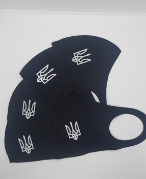 Защитная маска для лица питта Q-med, многоразовая, Герб Украины