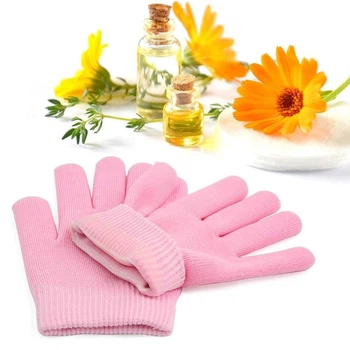 Косметические увлажняющие SPA перчатки Spa Gel Gloves с маслом жожоба, экстрактом алоэ вера и витамином Е ∙ Гелевые перчатки для ухода и увлажнения кожи рук 51485/55