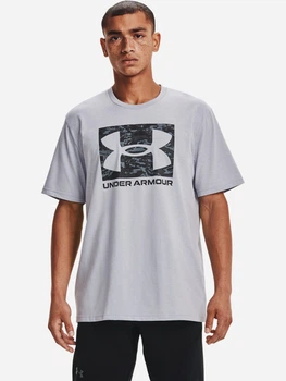 Футболка длинная мужская Under Armour Ua Abc Camo Boxed Logo Ss 1361673-011 M Серая с принтом (194514035426)