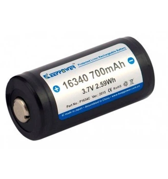 Аккумулятор Keeppower DLG 16340 700mAh с защитой