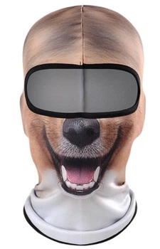 Балаклава 3D с флисом теплая Собака веселая (3) (623528334) Зверомаска One Size