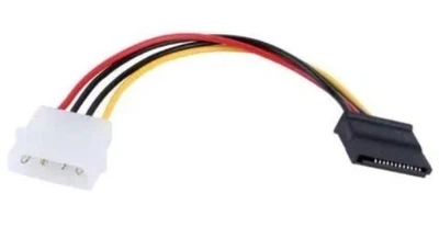 Перехідник живлення MOLEX (молекс) 4 pin -> SATA (сата) 15 pin кабель (530565258) 18см Різнокольоровий