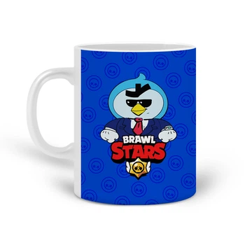 Кружка Бравл Старс Містер Пи (Brawl Stars Mr. Pi) (20259-1022) Кераміка Білий