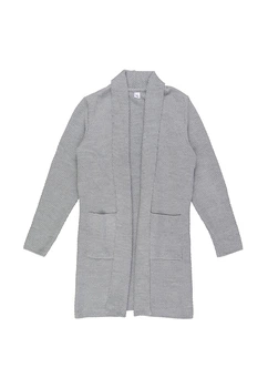 Теплий жіночий жакет на ґудзиках Mari-Knit 0747 XS сірий 30139