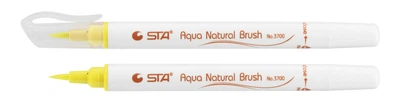 Маркер-пензель акварельний STA 3700 Aqua Natural Brush 3700 світло-жовтий 10 шт. (STA3700-2)