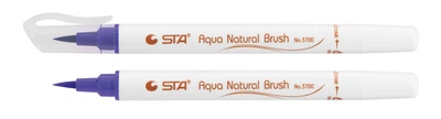 Маркер-пензель акварельний STA 3700 Aqua Natural Brush 3700 бузково-синій 10 шт. (STA3700-24)