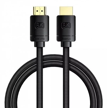 Кабель переходник Baseus High Definition Series HDMI - HDMI 8K черный в оплетке 2 м (CAKGQ-K01)