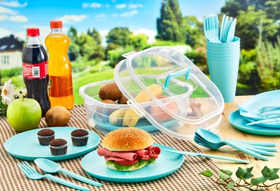 Набор для пикника на 6 персон 32 предмета AKAY PLASTIK Турция АК-579