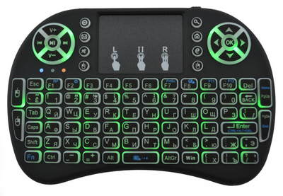 Бездротова клавіатура з підсвічуванням MHZ MWK08/i8 LED touch (KEYi8LED4467)