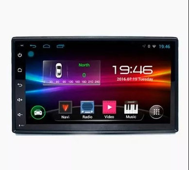 Автомагнітола H-1801A/1617 7"LCD Повноцінна GPS навігація працює без інтернету Сенсорний монітор екран Android 6.0 MP3 MP4 UKC Чорний (88LO14)