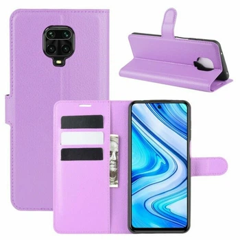 Классический чехол-книжка Deexe Book Type для Xiaomi Redmi Note 9 Pro / Note 9 Pro Max / Note 9s - Purple
