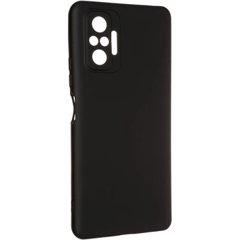 Чехол Fiji Full Soft Premium для Xiaomi Redmi Note 10 Pro силикон бампер Black