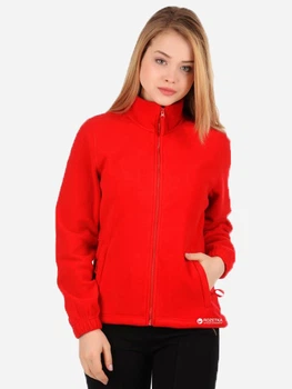 Толстовка на молнии утепленная на флисе без капюшона женская Sol's North Women 54500145 S Красная (3660734011481)