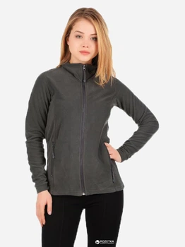 Толстовка на молнии утепленная на флисе без капюшона женская Sol's Nova Women 00587370 XL Темно-серая (3660731140474)