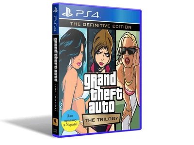 Игра GTA Trilogy The Definitive Edition (GTA3, Vice City, San Andreas) для PS4 (Blu-ray диск, Russian subtitles)