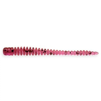Силиконовый червь Crazy Fish Cruel Leech 2.2" 5.5см фиолетово-перцовый кальмар 8шт (8-55-13-6)