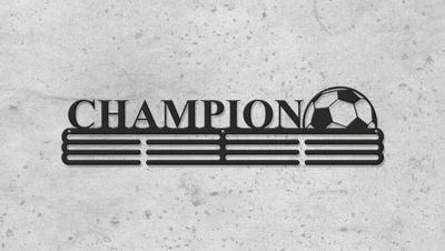 Медальница "E-Trophy" Champion Стальная(черный)