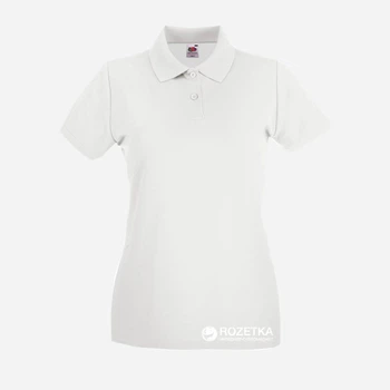 Поло жіноче Fruit of the loom Premium Lady-Fit 063030030 M Біле (5000000001354)