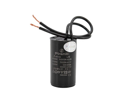 Конденсатор для циркуляционного насоса 3 мкФ 450В (3 uF 450V) CBB60 (24x45 мм) (Piranil)