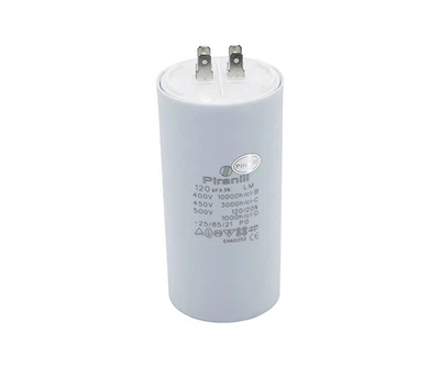 Конденсатор CBB60 120 мкФ 450V(60.4x121.4 мм), з клемами (Piranil)