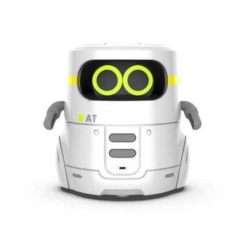 Интерактивная игрушка AT-Robot Умный робот с сенсорным управлением и обучающими карт белый (AT002-01-UKR)