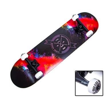 Скейтборд дерев'яний Fish Skateboard "Happy Skate"