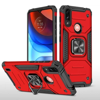 Чехол Protector для Motorola Moto E7i / E7 Power / E7i Power бампер противоударный с подставкой Red