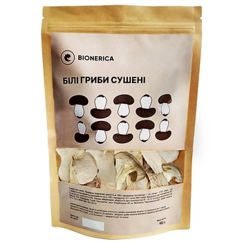Гриби білі сушені 40 г Bionerica