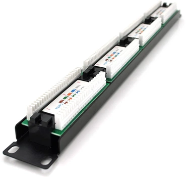 Патч-панель PiPo 24 порта UTP кат 5Е 19" 1U неэкранированная (PP245191U)