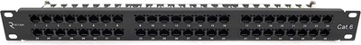 Патч-панель Ritar 48 портів UTP Dual кат 6 19" 1U неекранована (RT-2264-CAT.6)