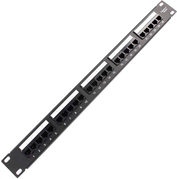 Патч-панель Voltronic телефонная 25 портов UTP Dual кат 3 19" (PPU25-1U)