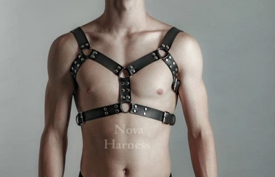 Портупея мужская Nova гартеры Эко-Кожа M Черная №242