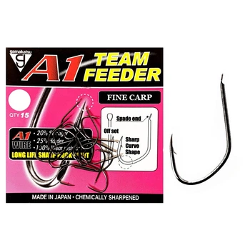 Гачки Gamakatsu A1 Team Feeder Fine Carp №08 15шт (185077 800)