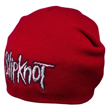 Шапка бини с вышивкой Talisman SLIPKNOT Красный (SHBV079)