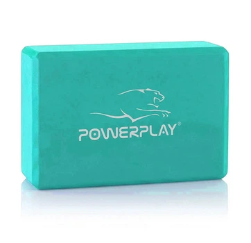 Блок для йоги спортивный тренировочный для занятий йогой и фитнесом PowerPlay 4006 Yoga Brick Мятный (OPT-2001)