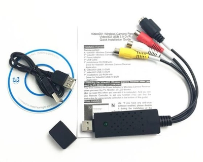 USB карта/плата видео захвата VIDEODVR конвертер оцифровка c кассеты устройство для захвата и записи видео (544567610) Черный