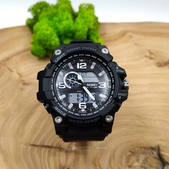 Стильные водонепроницаемые часы Skmei 1283 Black