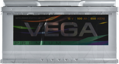 Автомобильный аккумулятор Vega Premium 100 Ач 850A L+ (+/-) (V100085113)