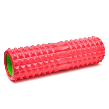 Роллер для йоги и пилатеса Gemini Grid Bubble Roller 45см красный (G0012-R)